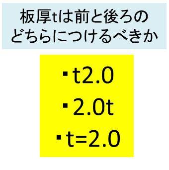 図面におけるtの意味と使い方 板厚 厚み 図面におけるtの意味と使い方 板厚 厚み