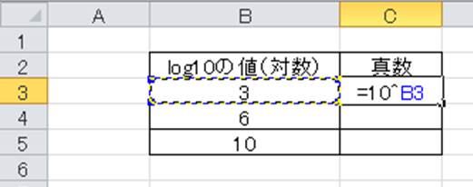Excel エクセルでlogやlnを元に戻す方法 対数から真数へ