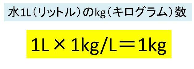 1リットル L は何キログラム Kg 水 牛乳 ガソリン 油 灯油 土 砂のキロ数