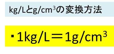 Kg Lとg Cm3の変換 換算 方法 計算問題を解いてみよう